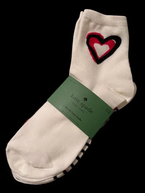 Kate Spade 3-pack of shortie crew socks - NWT - Picture 1 of 3